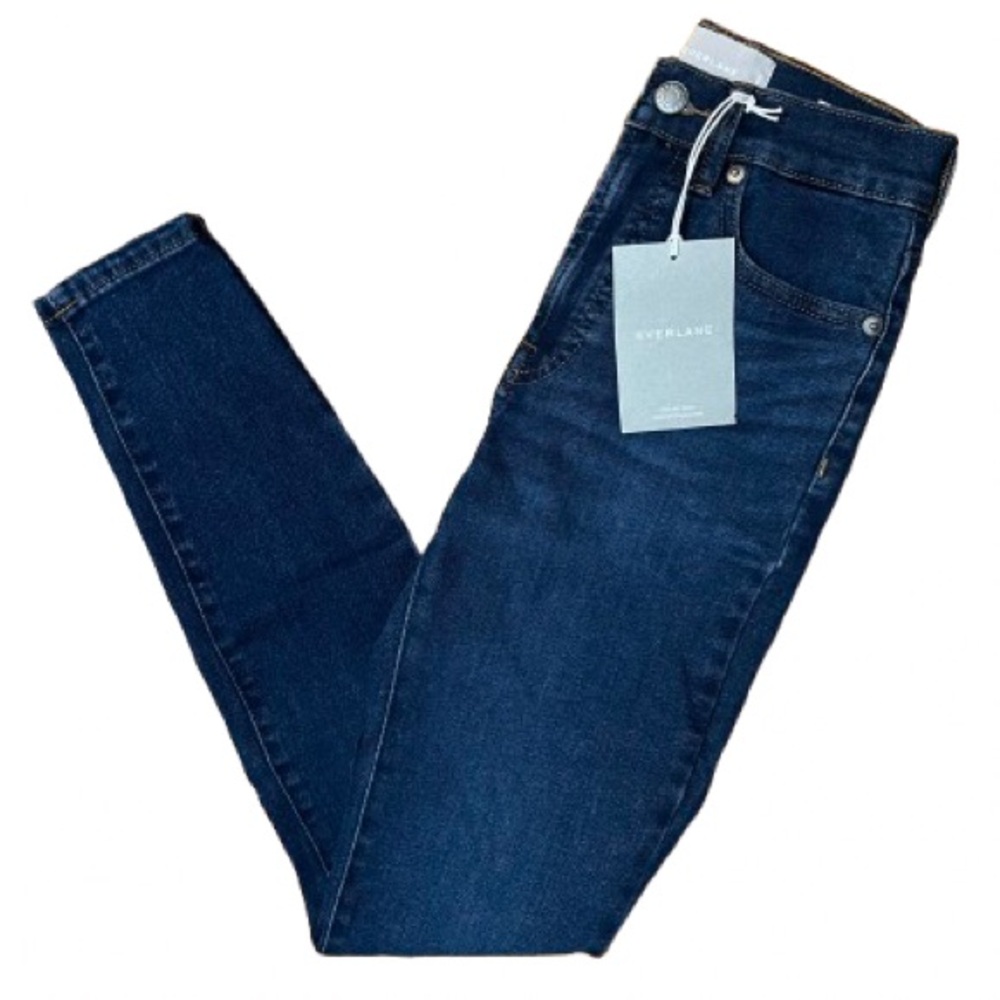 NWT Everlane Ankle Classic Blue Denim Jeans Size 23